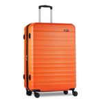 Amazon Basics 30-Inch Hardside Checked Luggage, Hardshell Suitcase With Wheels, Expandable For Up to 15% More Space, With Scratch-Resistant Surface, Four Multi-directional Wheels, Orange