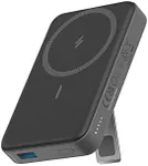 Anker Magnetic Battery, 10,000 mAh Foldable Wireless Portable Charger, 20W USB-C Power Delivery for iPhone 15/15 Plus/15 Pro/15 Pro Max, iPhone 14/14 Pro / 14 Pro Max, iPhone 13/12 Series (Black)