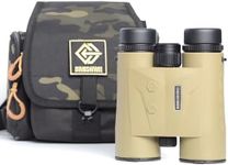 Rangefinder Binoculars 10x42mm HD Laser Binoculars 2624 Yards Long Range, Ultra Clear View, 0.15s Fast ±0.5m Accuracy IP65 Waterproof for Hunting, Golf, Bird Watching, Outdoor, Khaki