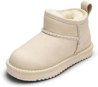 Balabala Kids Snow Boots Girls Snow Boots Water Resistant Boys Snow Boots Winter Boots Classic Suede Warm Hiking Boots