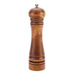 Oak Wood Spice Pepper Mills - Pepper and Salt Grinders, Pepper Shaker with Ceramic Grinding Mechanism, Adjustable Coarseness - 8 inches