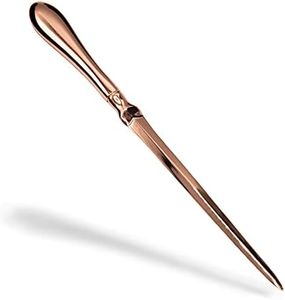 Uncommon Desks Rose Gold Letter Opener Knife - Smooth Metal Plated Envelope Opener - Ergonomic Rounded Handle for Comfort - Home and Office Mail Supplies - 1 Pack