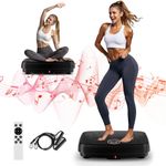 Vibration Plate Exercise Machine, 2025 Upgraded Double Motors Vibration Plate for Lymphatic Drainage, EvoSpark Whole Body Vibration Plate Machine ,450 Lbs Capacity Vibrating Plate Workout Equipment