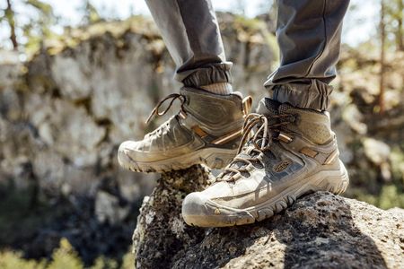 KEEN Men’s Targhee 3 Waterproof Hiking Boots, Black Olive, Size 12