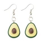 Avocado Dangle Earrings for Women Girls Creative Fruit Pendant Earrings Lovely Fashion Avocados Earring Cute Trendy Statement Fruits Avocado Stud Earrings Gifts for Avocado Lovers Girl