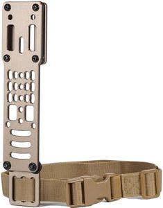 SIVIGEAR Drop Leg Strap Holster for QLS, Aluminum Alloy Modular Holster Adapter with Thigh Strap, Tactical Police Gear for Airsoft and Outdoor Enthusiasts