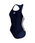 Arena Women's Icons Swimsuit, One Piece Navy