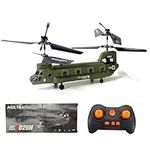 ANIXA S026H RC Helicopter, 2.4G Dual-Rotor Transport Aircraft Model with 1-axis, 3CH Military Aerocraft Simulation Plane Model for Kids Teens (RTF Version)