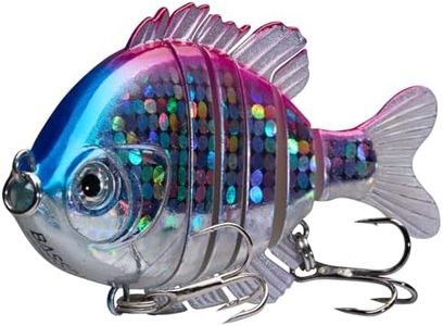 BASSDASH SwimPanfish Multi Jointed Panfish Bluegill Swimbaits Hard Topwater Bass Lures Fishing Lure Crank Saltwater 3.5in/0.85oz