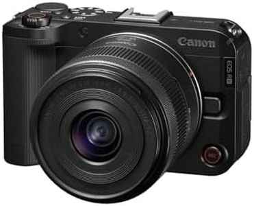 Canon EOS R50 V Mirrorless Camera Kit with RF-S14-30mm F4-6.3 is STM PZ Lens – Black | 24.2 MP APS-C Sensor, 4K Video, Compact Design