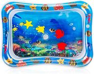 Water Play Mat, 7 Upgrade [ New] Inflatable Infant Baby Toys & Toddlers Fun Activity Play Center for Boy & Girl Growth Brain Development BPA-Free Baby Toys for 3-12 Months (26''x20'')