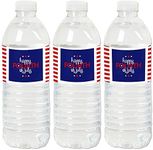 Big Dot of Happiness 4th of July - Independence Day Water Bottle Sticker Labels - Set of 20