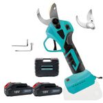 Electric Pruning Shears Cordless Compatible with Makita, 18V 2x3.0Ah Rechargeable Battery and Charger, 25mm Cutting Diameter Secateurs for Cordless Secateurs Tree Branch Cutter Electric Scissors