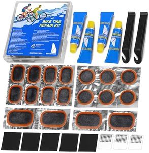 Beanewone Bike Tire Repair Kit, Bicycle Inner Tube Patch Kit with 4 PCS Tire Repair Glue, 18 PCS Tube Patches & 2 PCS Tire Levers – Portable Case for Bicycle & Inflatable Tubes (Upgrade Suit)
