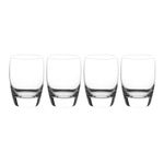 Luigi Bormioli Michelangelo Masterpiece 12 oz Double Old Fashioned Glasses - Fine Laser-Cut Rims - Classic, Sophisticated Design, Ideal for Cocktails, Dishwasher Safe, Made in Italy (Set of 4)