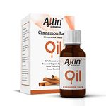 Allin Exporters Cinnamon Bark Oil 100% Natural, Pure & Therapeutic Grade for Skin, Acne, Face, Hair, Aromatherapy, Diffuser & Massage (30 ml)