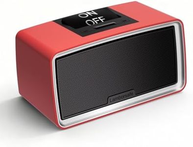 Lamborsafe One-Button Music Player for Seniors, Simple Music Player for Elderly & Dementia Patients, MP3 Player Device with 32GB TF Card, Gift for Alzheimer’s, Visually & Mobility-Impaired (Red)
