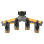 Solterra Garden Hose Manifold with Shut-Offs