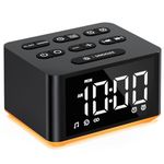 DailyBody Small Sunrise Digital Alarm Clock Desk Bedroom Bedside Clock with 2 Alarm Settings Snooze & Wake Up Light Sound White Noise Machine 27 Sleep Sounds Ideal Gift for Kids Adults Heavy Sleepers