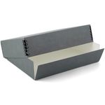 Lineco Gray 11x17 Museum Storage Box Removable Lid and Drop Front Design. Archival with Metal Edge. Protect Longevity, Store Photos, Documents, Crafts, Cards, Magazines, Prints, DIY.