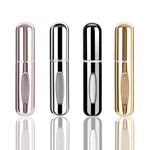 4 PCS Mini Perfume Atomizer Bottles,Portable Size Spray Container,5ml Refillable Pump for Traveling and Outgoing