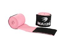 Maizo Stretchable Support Hand wrap, Workout/Boxing & Punching Great for MMA, Muay Thai, Martial Arts, Wrist Support for Adults (110, Pink)