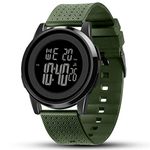 YUINK Mens Watch Ultra-Thin Digital Sports Watch Waterproof Stainless Steel Fashion Wrist Watch for Men Women