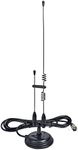 TWAYRDIO Dual Band Antenna for Ham Two Way Radio, 144/430MHz VHF UHF Mobile Car Radio Antenna Full Kit with 3.6" Magnet Mount and 13ft RG58 Coax Cable PL259 Plug for 2M/70cm Amateur Transceiver