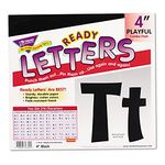 TREND enterprises, Inc. T-79741 Black 4" Playful Combo Ready Letters