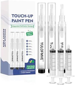 Fillable Touch Up Paint Pen Brush, 3 Pcs Paint Pen for Wall Touch Up, Refillable Paint Pens for Walls, Wood Floors, Cabinets, Windows, Doors (6 Pcs(Pack of 1))