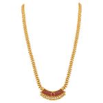 Sasitrends American Diamond Micro Gold Plated Pendant Chain Necklace for Women and Girls