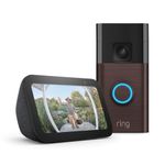 Ring Battery Video Doorbell | Venetian Bronze, Works with Alexa + Echo Show 5 | Charcoal - Smart Home Starter Kit