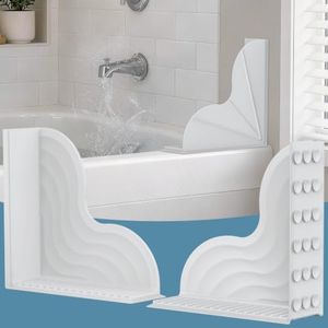 SOANNY Shower Splash Guard for Bathtub, Silicone Water Guard 2 Pack