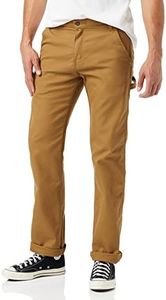 Dickies - Pantalon de Menuisier en Toile de Coton pour Homme, Coupe Droite, Caramel, 34W/32L