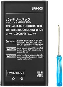 SPR-003 Battery for Nintendo 3DS XL New 3DS XL LL Game Console, 1900mAh Li-ion 0 Cycle Internal New Upgrade Replacement Battery for Nintendo Switch Game Console SPR-003 Battery with Repair Tool Kit