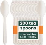 HAAGO 200 PLA Teaspoons Biodegradab