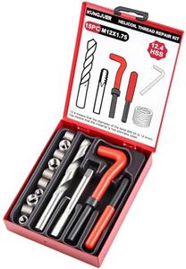 KUNGJUER Helicoil Metric Thread Repair Insert Kit, M12x1.75mm Rethreading