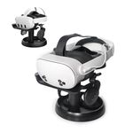 AMVR VR Stand,VR Headset Stand Accessories for Quest Pro,Meta Quest,Quest 2,Rift or Rift S Headset and Touch Controllers