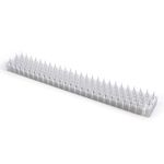 Mardili Cat Repellant Garden Deterrents for Gardens Fence Bird Spikes 20 Pack (43cm x 6.5cm x 2cm), Transparent, 8.6 Meters