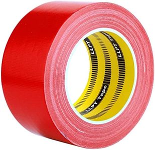 LLPT Duct Tape Premium Grade 2.36 Inches x 108 Feet x 11 Mil Easy Tear Residue Free Strong Adhesive Color Red (DT244)
