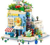 URGEAR Friends City Up House Building Toy Set - Succulents Flower Store Villages Playable with Friends, Gifts for Boys Girls ages 8 Plus, Mini Blocks (Not Compatible with LEG0 Bricks) 2051 Pieces