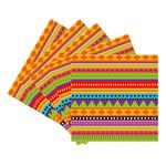 Mexican Fiesta Napkin Party Decoration, 20PCS Mexican Style Paper Napkins Cinco De Mayo Party Supplies, Disposable Colored Stripes Napkin for Adults Birthday Party Table Decoration