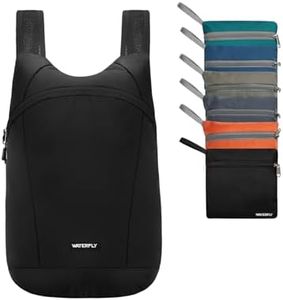 Waterfly Ultralight Foldable Backpack 15L: Small Packable Hiking Daypack Ultra Lightweight Rucksack Sporty Day Pack for Outdoor Sports Travel Shopping Men Women