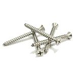#6 X 1'' Stainless Flat Head Phillips Wood Screw, (100 pc), 18-8 (304) Stainless Steel Screws by Bolt Dropper