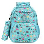 Chris & Kate Multi-Print School Backpack For Boys And Girls-Great For School, College, Daily Use-Includes Free Stationery Pouch And Rain/Dust Cover,35 Litres