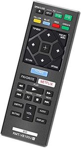 CtrlTV Remote for Sony Blu-Ray Remote and Sony Blu Ray DVD Player BD Disc 3D Streaming 4K Ultra HD UHD HDR Home Theater BDP Series Player RMT-VB100U with Netflix