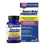 Super Beta Prostate Chewables - Delicious, Urologist Recommended Prostate Supplement for Men - Reduce Nighttime Bathroom Trips, Promote Sleep, Support Prostate Health (60 Chews, 1 Bottle)