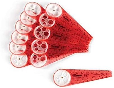 hand2mind Safe-T Math Compass, 10 in. Orange Compass, Compass for Geometry, Compass Drawing Tool, Dysgraphia Tools for Kids, Circle Drawing Tool, Compass Set, Math Classroom Supplies (Set of 12)