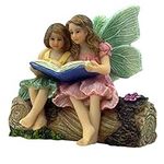 PRETMANNS Fairies for Fairy Garden - Garden Fairy Figurines - Garden Fairies for a Miniature Fairy Garden - Adorable Sitting Fairy Garden Fairies - 1 Piece Sister Fairies