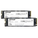 Patriot P300 2TB Internal SSD 2 Pack - NVMe PCIe Gen 3x4 - M.2 2280 - Solid State Drive - P300P2TBM282